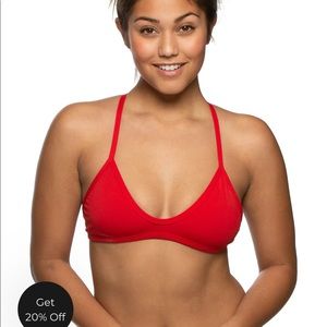 FREE SHIPPING Jolyn “Merlin” Red bathing suit top